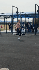 Morning fitness and snacks captured at Krasnoyarsk recreational area