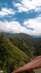 Panoramic mountain landscape filmed in Mérida, Venezuela