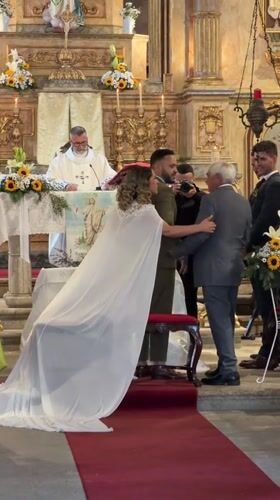 Wedding ceremony held in Vila Real with Ferrari spotted nearby
