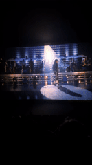 Paris audience watches Michael Jackson concert on big screen