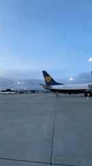 Passenger documents Ryanair flight experience at Poland airport