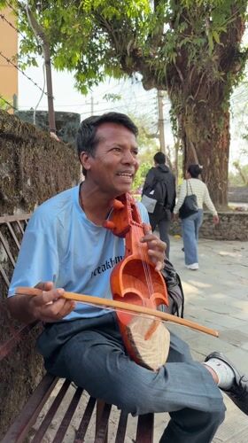 Morning tourism activities at Phewa Lake, Pokhara