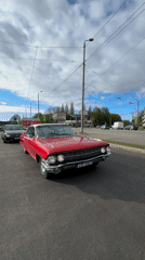 Vintage Red Cadillac Spotted on Riga Street