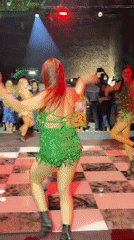 Entertainment event with live music and illuminated dancers in Portorož