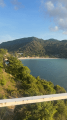 Tropical bay view recorded in Ban Haad Rin, Thailand