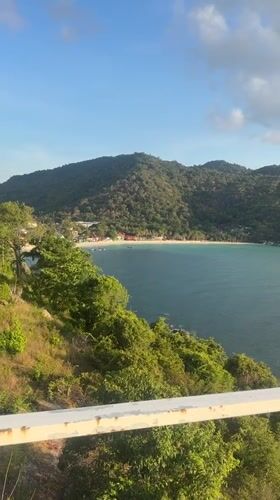 Tropical bay view recorded in Ban Haad Rin, Thailand