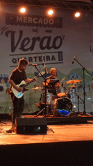 Live band performs at Quarteira's Mercado de Verão summer market