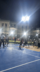 Urban scenes show nighttime basketball, car repairs, street parking