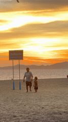 Sunset beach activities captured across Pattaya City, Thailand