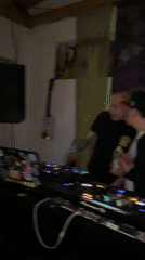 Moscow outdoor party features DJs, birthday celebration, movie screening