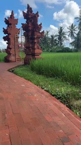 Traditional Balinese architecture documented in Ubud District morning walk