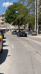 Black Lamborghini spotted on sunny day in Pleven, Bulgaria