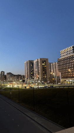 Evening twilight scenes documented across Kazan, Russia