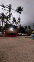 Evening resort scenes captured at Playa El Agua, Venezuela