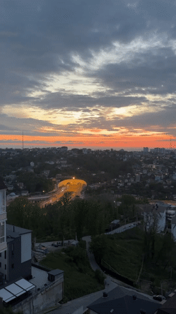 Family moments captured during Sochi sunset, baby in crib