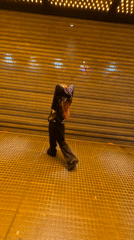 Early morning street activity observed in Buenos Aires