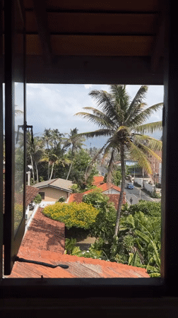Early morning coastal observations documented at Sri Lankan seaside property