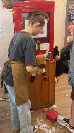 Browsing plush toys and village streets in Mont-Tremblant