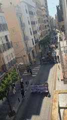 Small parade winds through historic Sagunto streets