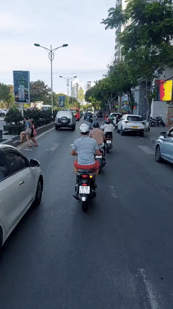 Nha Trang beach and streets on a busy June morning