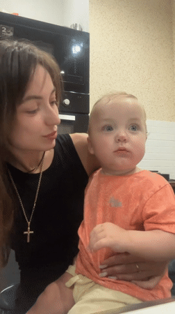 Quiet afternoon moments with a baby in Voronezh
