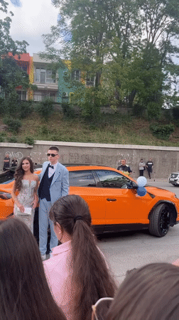 Luxury car gathering draws crowds in Blagoevgrad, Bulgaria