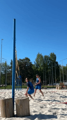 Morning Beach Volleyball and Recreation Activities in Chaikovsky, Russia
