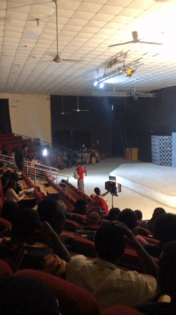 Live event and soundcheck at a Jos, Nigeria auditorium