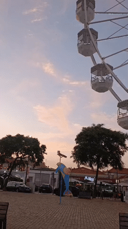 Setúbal harbor at dusk, a quiet summer evening