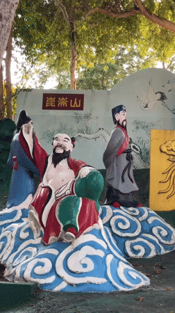 Inside a Chinese-Taoist temple complex in Pattaya