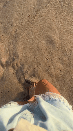 Beachgoers enjoy sunset moments at Thalaramba coast