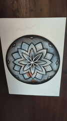Circular flower drawing recorded in Ubud District, Indonesia