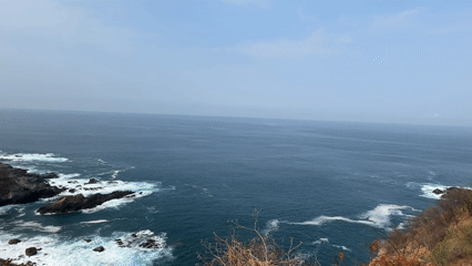 Elevated coastal views captured along Acapulco's Pacific shoreline