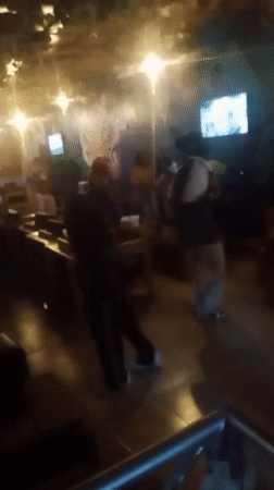 Nightlife gathering captured at jungle-themed bar in Jos, Nigeria