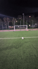 Solo soccer practice session recorded on Burgas field