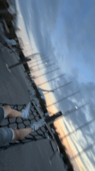 Kicking back in a hammock, two angles