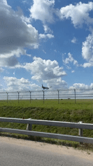 Plane on final approach near Sheremetyevo Airport, Khimki