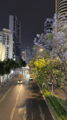 Night street scene captured in Jinjiang District, China
