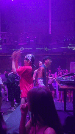 Night out at a North Kuta club, DJ set in full swing