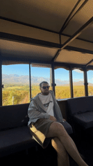 Man observed gazing out window in Stellenbosch building