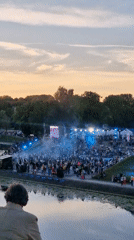 Klaipėda waterfront buzzes with midsummer evening crowds and harbor traffic