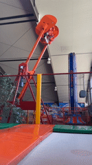 Indoor amusement park activity captured in Trier, Germany