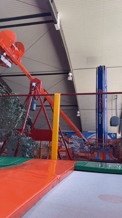 Indoor amusement park activity captured in Trier, Germany