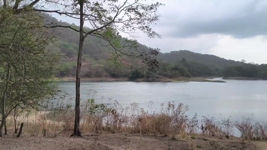 Lake scene documented near Tinaquillo, Venezuela Friday evening