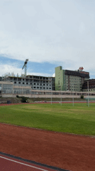 Athlete trains at Stara Zagora sports complex