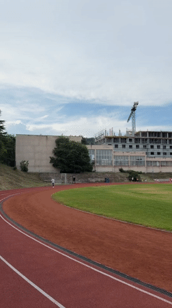 Athlete trains at Stara Zagora sports complex