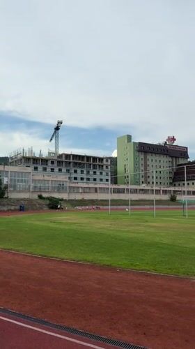 Athlete trains at Stara Zagora sports complex