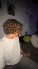 Late-night hangout at a house in Oelde, Germany