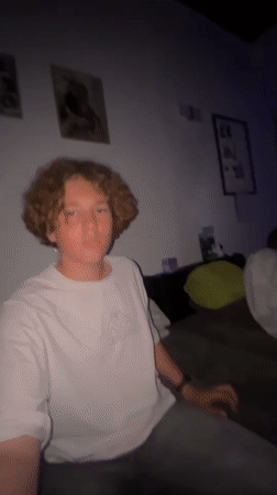 Late-night hangout at a house in Oelde, Germany