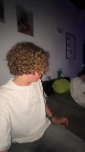 Late-night hangout at a house in Oelde, Germany